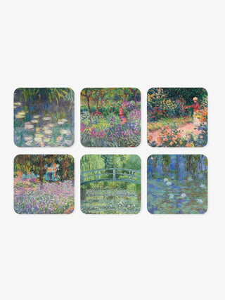 Set of 6 Coasters, Monet's Garden in Giverny