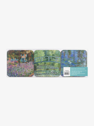 Set of 6 Coasters, Monet's Garden in Giverny