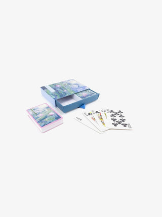 2 Sets of Playing Cards In Giftbox, Monet, Waterlilies