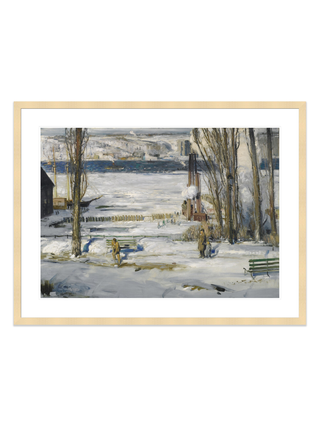 A Morning Snow--Hudson River Print by George Wesley Bellows