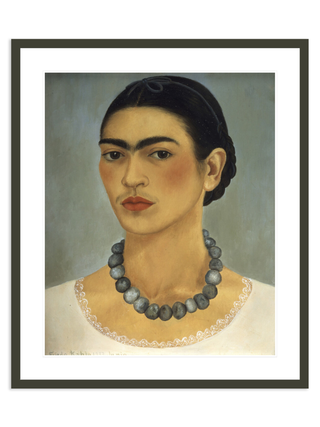 Self-Portrait with Necklace by Frida Kahlo