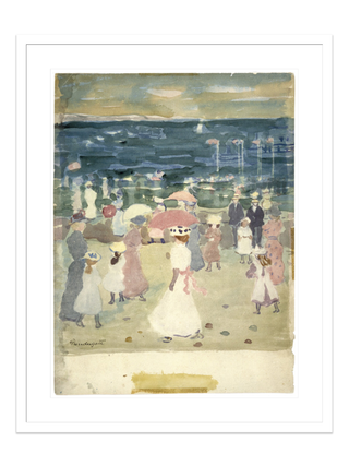 Sunday on the Beach Print by Maurice Brazil Prendergast