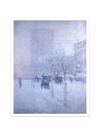 Late Afternoon, New York, Winter Print by Frederick Childe Hassam