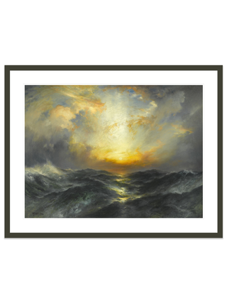 Sunset at Sea Print by Thomas Moran