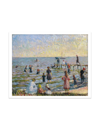 Bathing at Bellport, Long Island Print by William Glackens