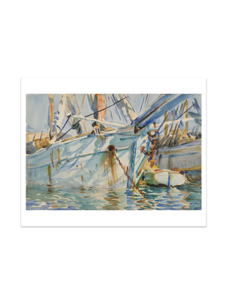 In a Levantine Port Print by John Singer Sargent