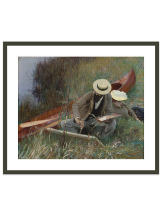 An Out-of-Doors Study Print by John Singer Sargent