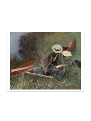 An Out-of-Doors Study Print by John Singer Sargent