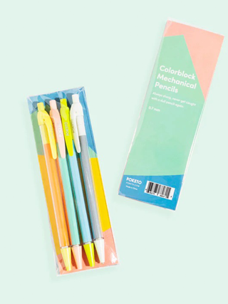 Colorblock Mechanical Pencil Set