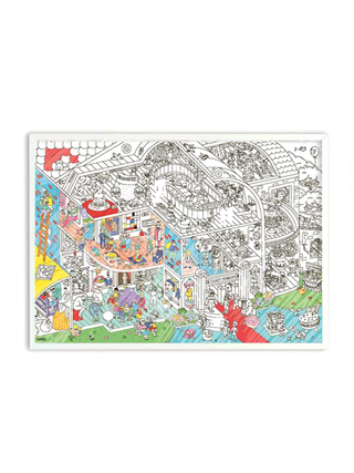 Crazy Museum Giant Coloring Poster