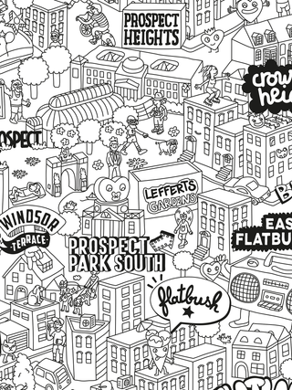 Brooklyn Giant Coloring Poster