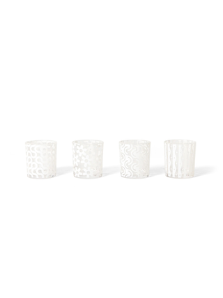 Pattern Glasses, White by Dusen Dusen