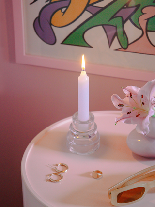 Terrace Candle Holder, Clear by Steven Bukowski