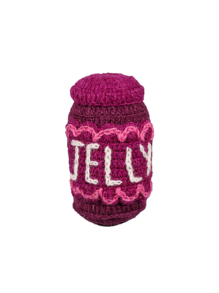 Hand Knit Jelly Dog Toy
