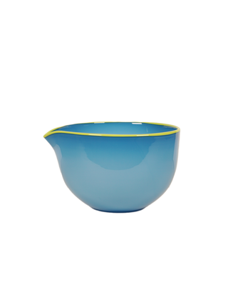 6.25" Spouted Glass Bowl, Blue