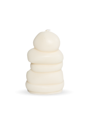 Building Mochi Candle, White